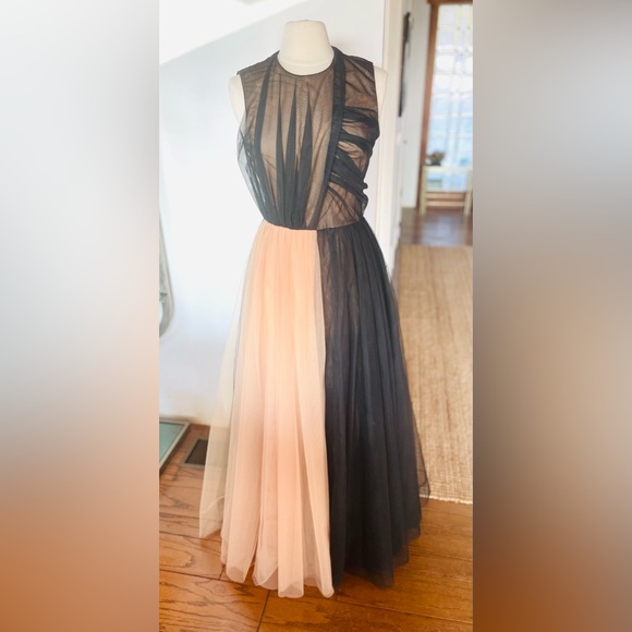 Rare NWOT DEREK LAM Runway Silk and Tulle Maxi Gown - Picture 4 of 8
